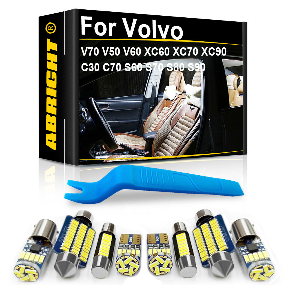 AutoGlowLED Canbus Interior LED Light Kit for Volvo V70 V50 V60 XC60 XC70 XC90 C30 C70 S60 S70 S80 S90