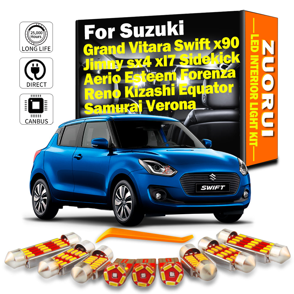 AutoGlowLED Canbus Interior LED Light Kit for Suzuki Grand Vitara Swift Jimny