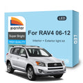 AutoGlowLED Interior LED Light Kit for Toyota RAV4 2006-2012 Interior Bulbs