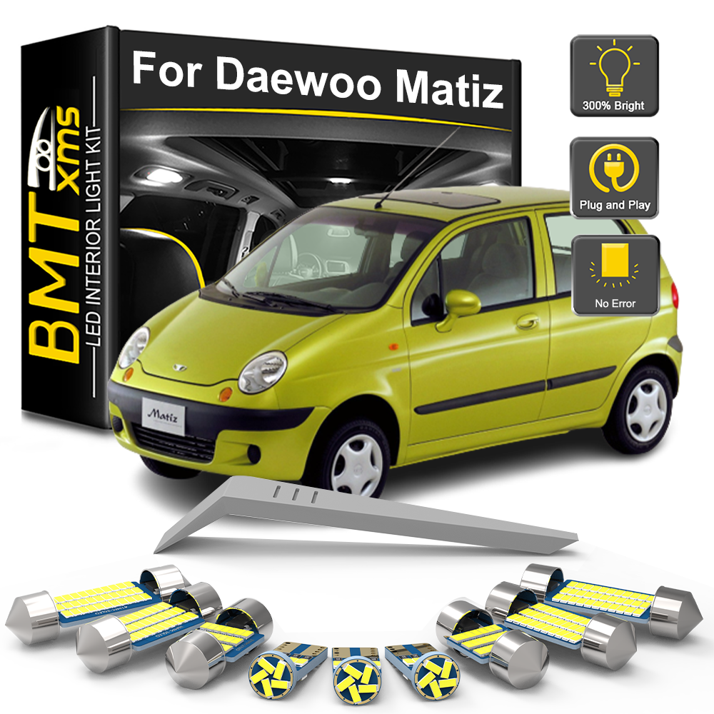 AutoGlowLED LED Interior Light Kit for Daewoo Matiz M100 M150 M200 M300 1998-2018