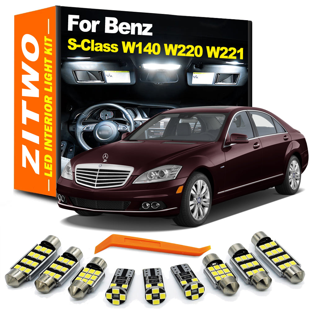 AutoGlowLED LED Interior Light Kit for Mercedes S-Class W140 W220 W221