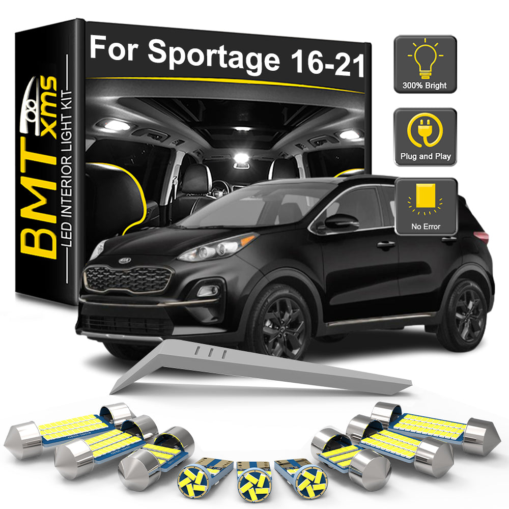 AutoGlowLED 11PCS LED Interior Light Kit for KIA Sportage 4 2016-2021
