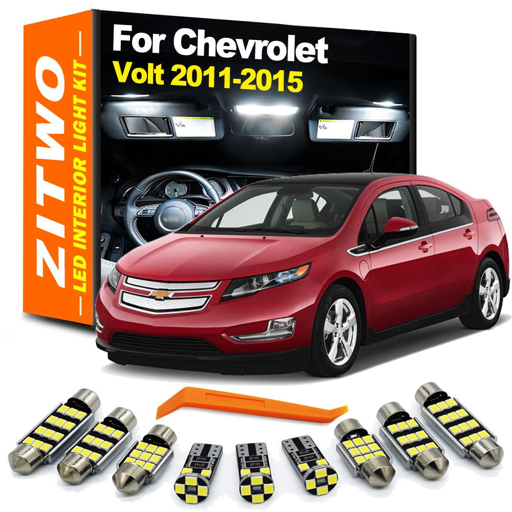 AutoGlowLED 14Pcs LED Interior Light Kit for Chevrolet Volt 2011-2015