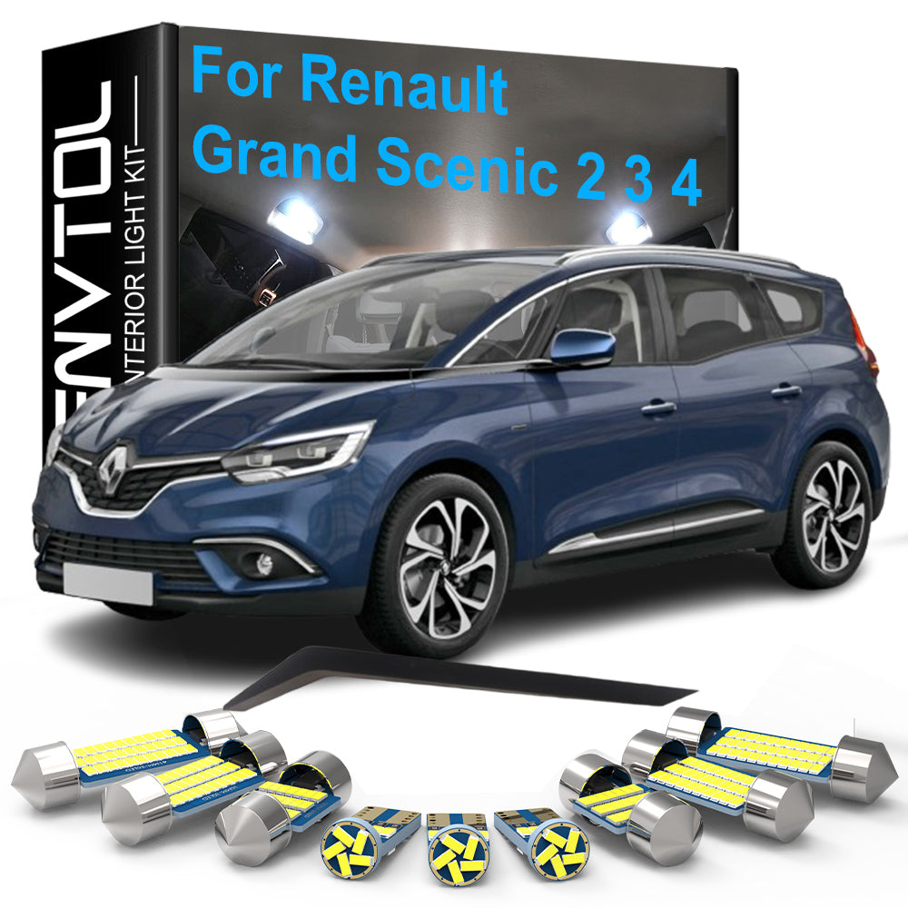 AutoGlowLED Car LED Interior Light Kit for Renault Grand Scenic Canbus
