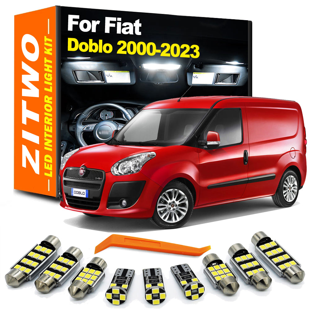 AutoGlowLED LED Interior Dome Light Kit for Fiat Doblo 2000-2022