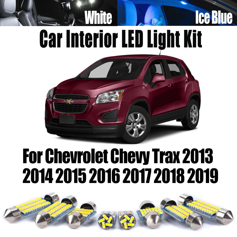 AutoGlowLED 13Pc Canbus LED Interior Light Kit for Chevrolet Trax 2013-2019