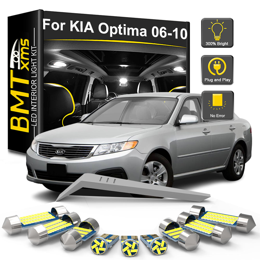 AutoGlowLED 11Pc LED Interior Light Kit for KIA Optima Magentis 2006-2010