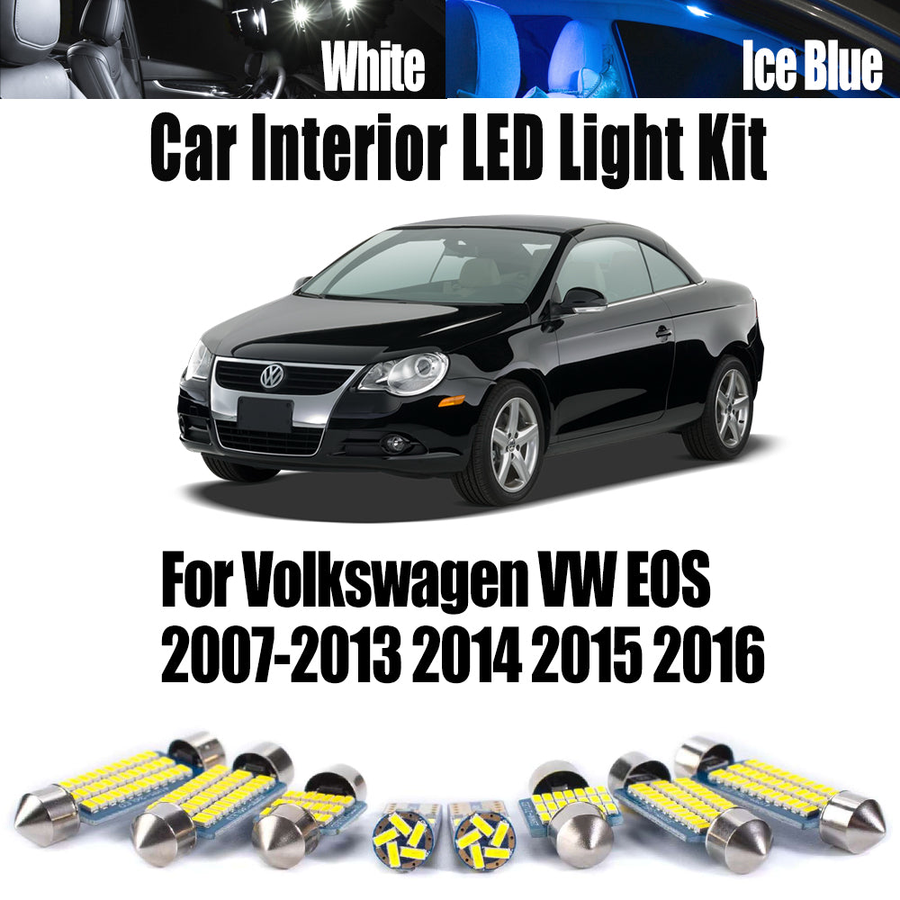 AutoGlowLED LED Interior Light Kit for VW EOS 2007-2016 Canbus