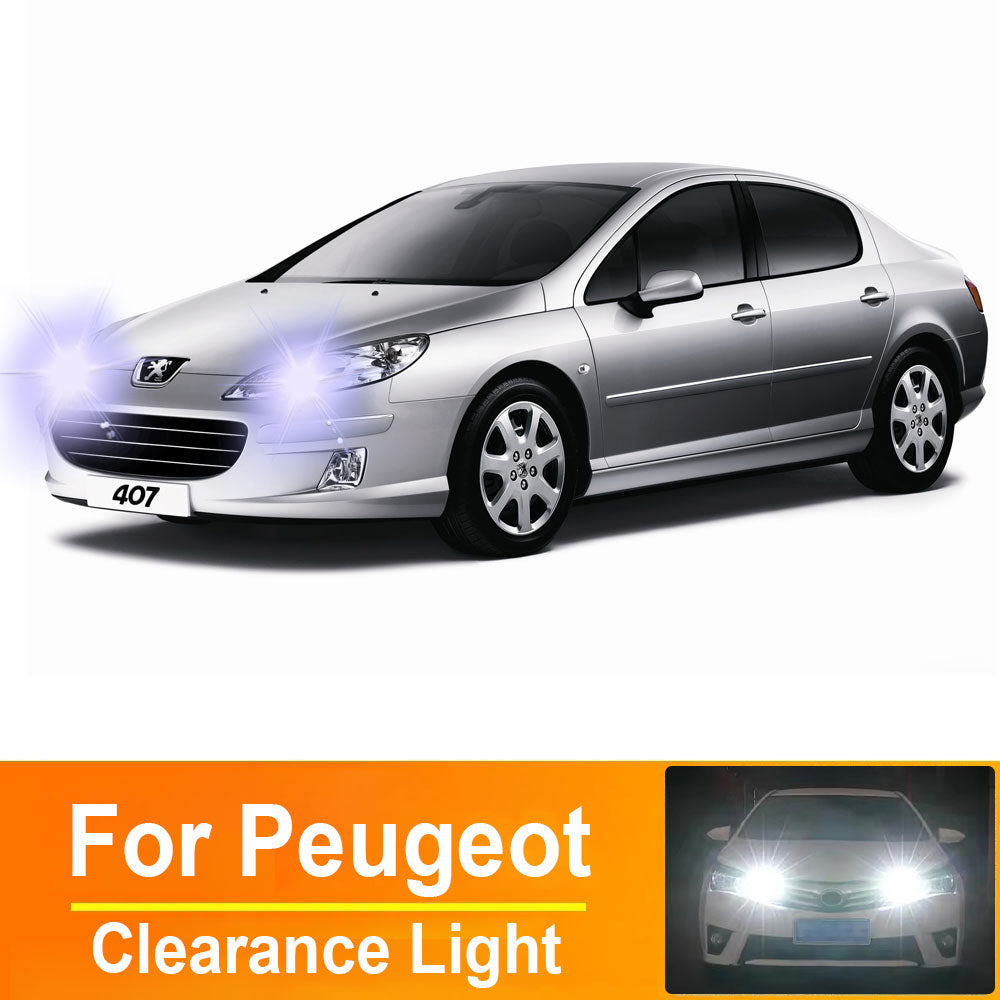 AutoGlowLED T10 W5W LED Interior Light Bulbs for Peugeot Canbus Error Free 2Pcs