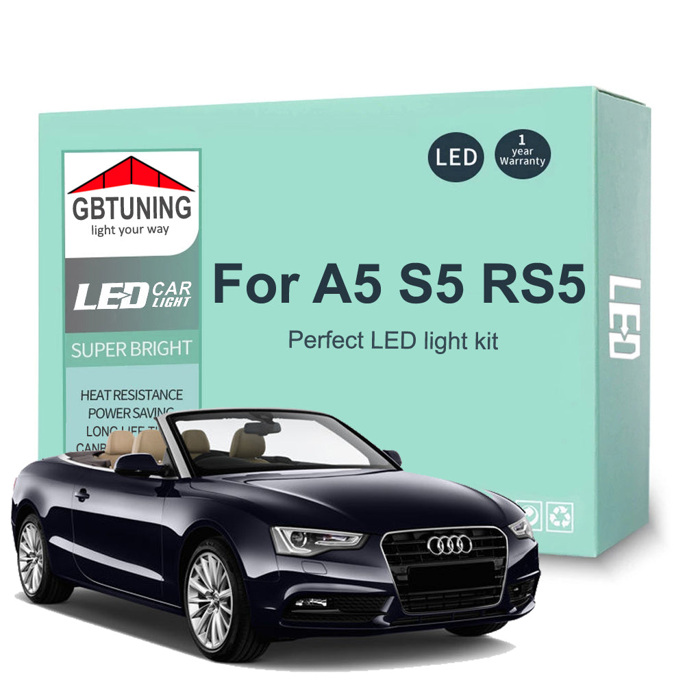 AutoGlowLED Canbus LED Interior Light Kit for Audi A5 S5 RS5 B8 B9