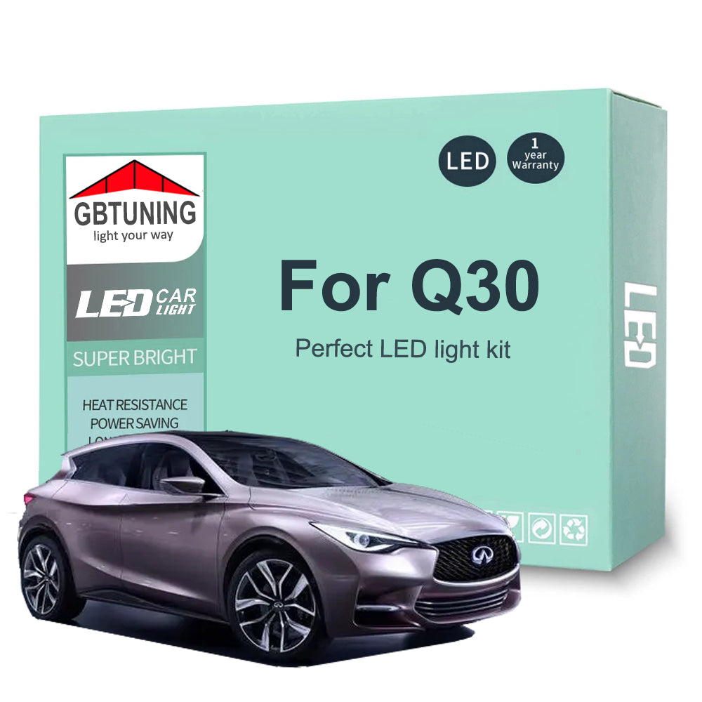 AutoGlowLED LED Interior Light Kit for Infiniti Q30 2015-2019 Canbus Error Free