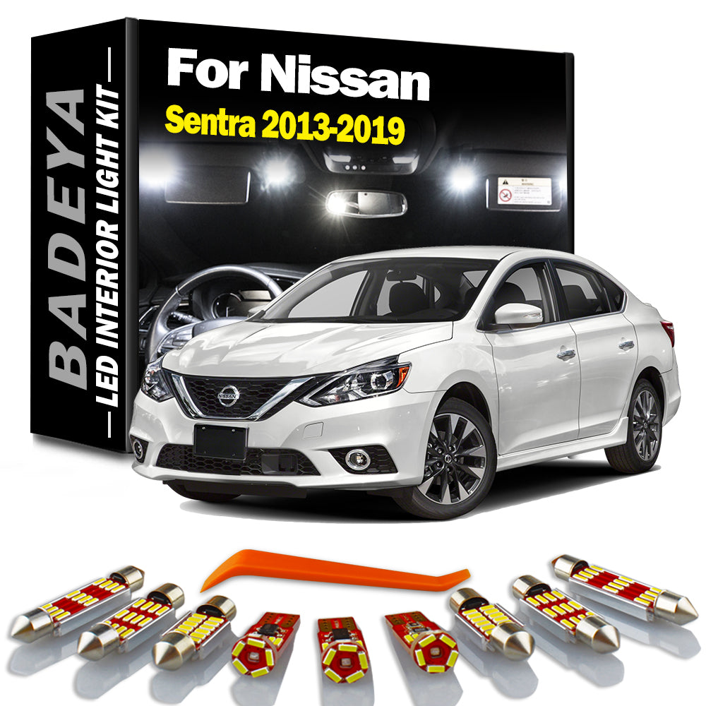 AutoGlowLED 6Pc Canbus LED Interior Light Kit for 2013-2019 Nissan Sentra