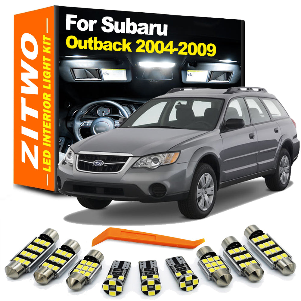 AutoGlowLED 11Pcs Canbus LED Interior Light Kit for Subaru Outback 2004-2009