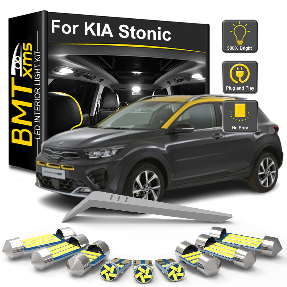 AutoGlowLED LED Interior Light Kit for KIA Stonic 2017-2023 Canbus 11pcs