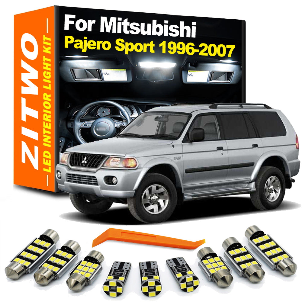 AutoGlowLED 13pcs LED Interior Light Kit for Mitsubishi Pajero 1996-2007