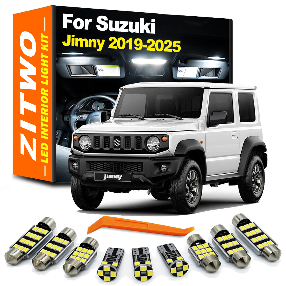 AutoGlowLED 6Pcs Canbus LED Interior Light Kit for Suzuki Jimny 2019-2026