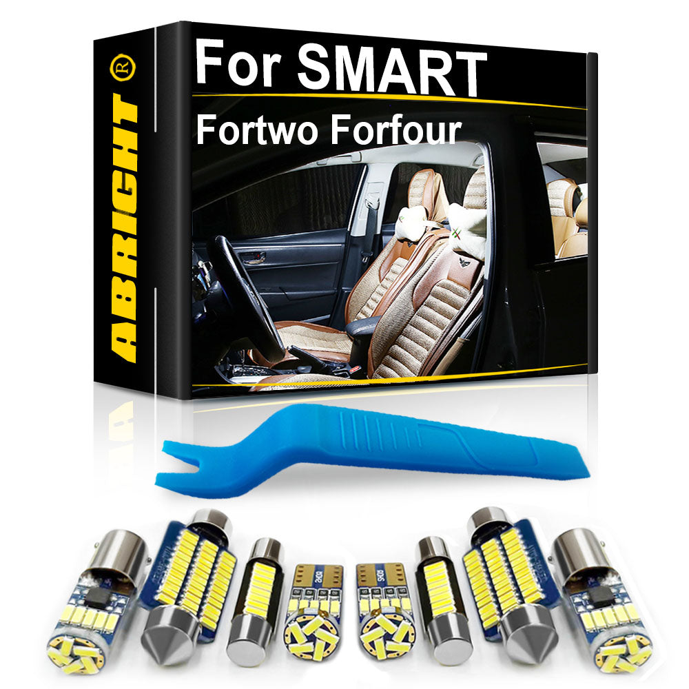 AutoGlowLED Canbus LED Interior Light Kit for Smart Fortwo Forfour