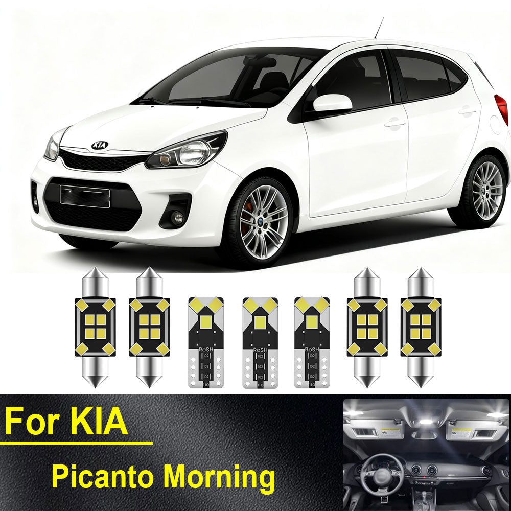 AutoGlowLED LED Interior Light Kit for KIA Picanto Morning 2004-2021 Canbus