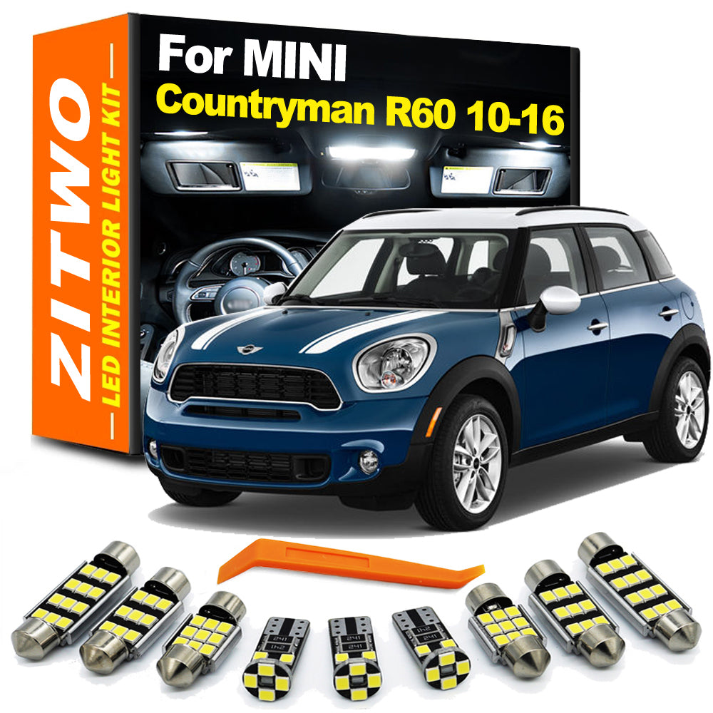 AutoGlowLED 14Pcs Interior LED Light Kit for Mini R60 Countryman 2010-2016