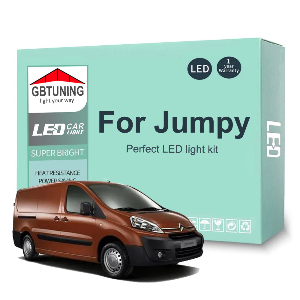 AutoGlowLED Canbus LED Interior Light Kit for Citroen Jumpy I II III 1995-2020