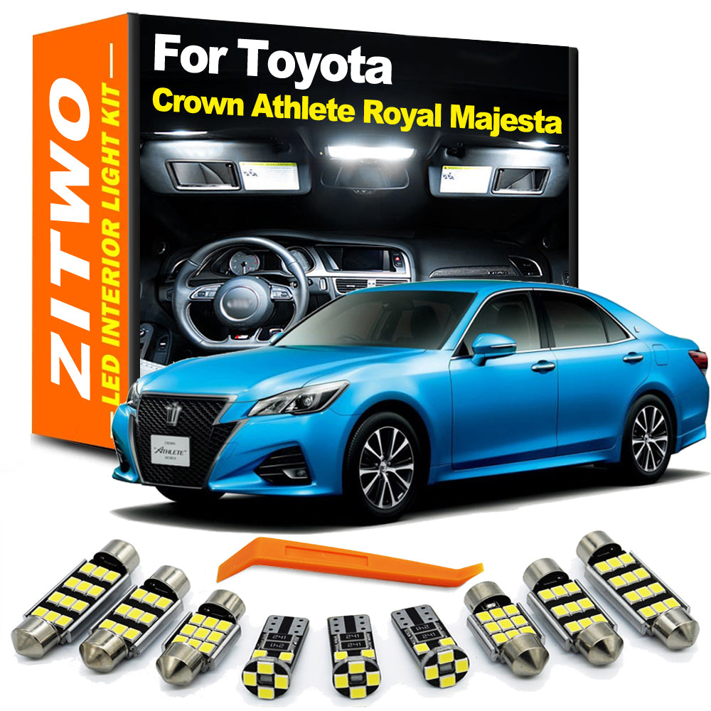 AutoGlowLED Toyota Crown LED Interior Light Kit 2003-2019 Dome Door Trunk