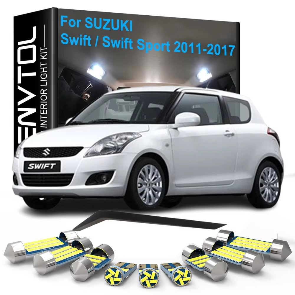 AutoGlowLED 8pc LED Interior Lamp Kit for Suzuki Swift Canbus