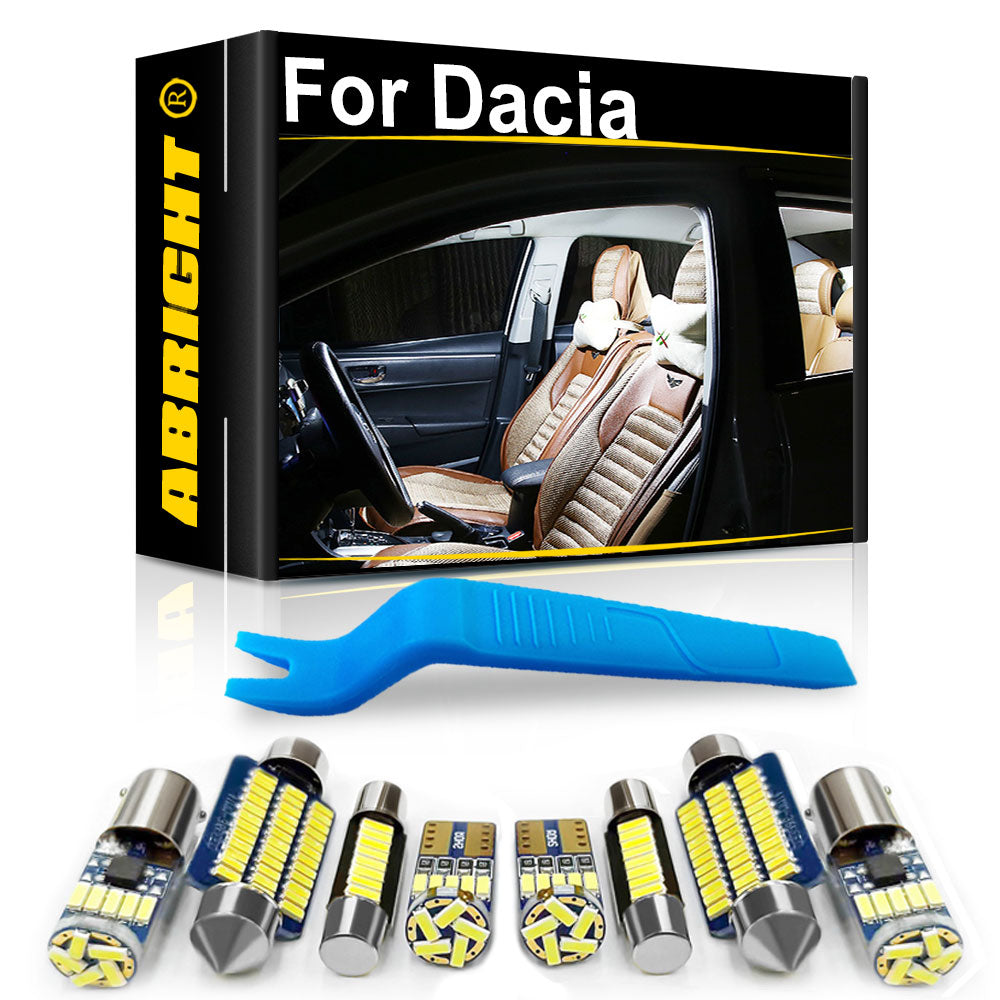 AutoGlowLED Car LED Interior Light Kit for Dacia Duster Logan Sandero Dokker