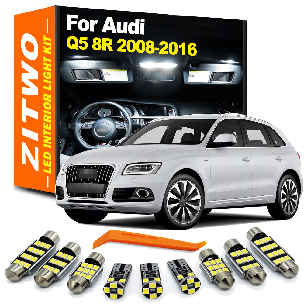 AutoGlowLED 14-Piece LED Interior Light Kit for Audi Q5 8R 2008-2016