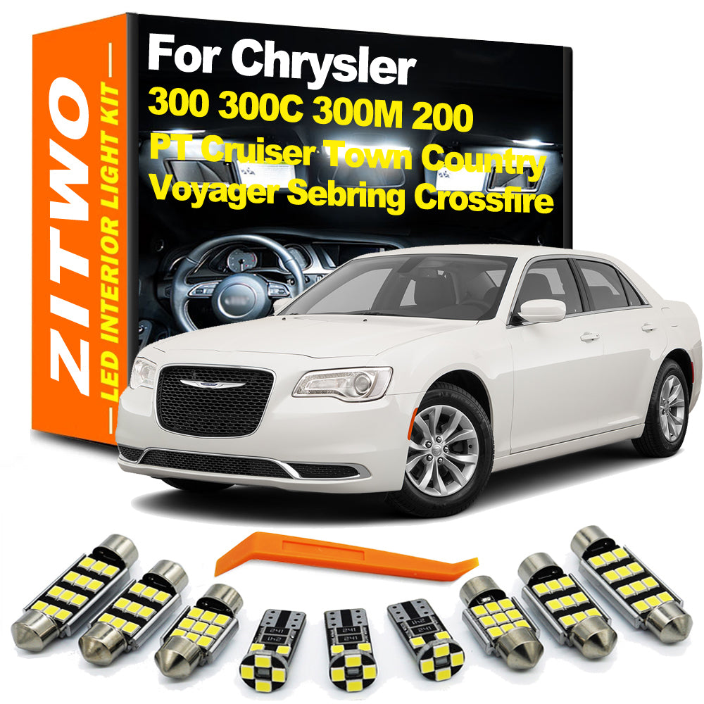 AutoGlowLED LED Interior Light Kit for Chrysler 300, 300C, Town & Country, PT Cruiser