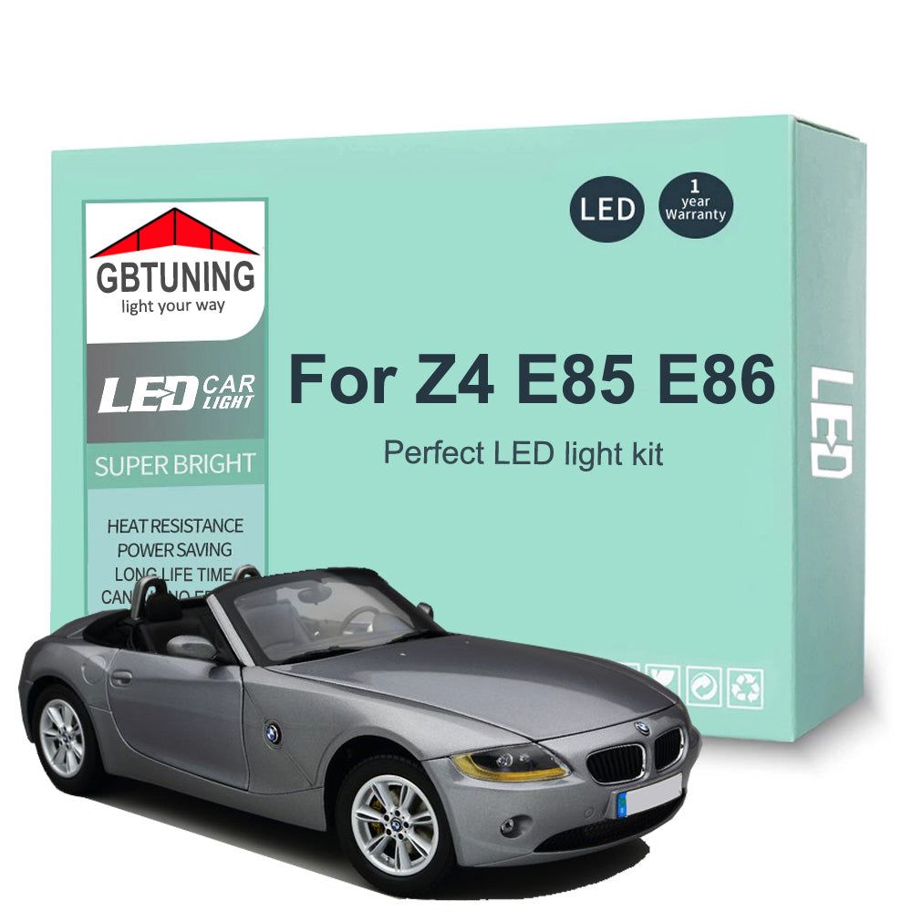 AutoGlowLED Canbus LED Interior Light Kit for BMW Z4 E85 E86 2003-2008 12Pcs