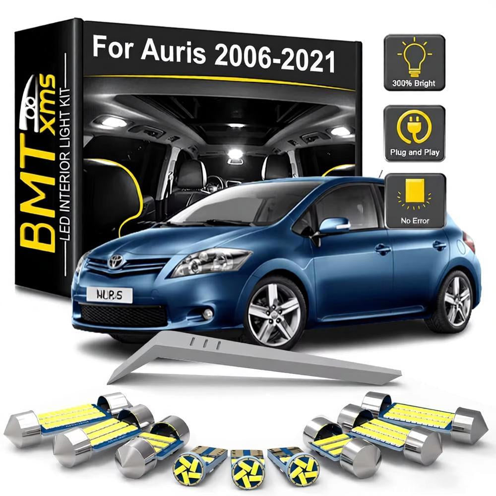 AutoGlowLED 6PCS LED Interior Light Kit for Toyota Auris 2006-2021
