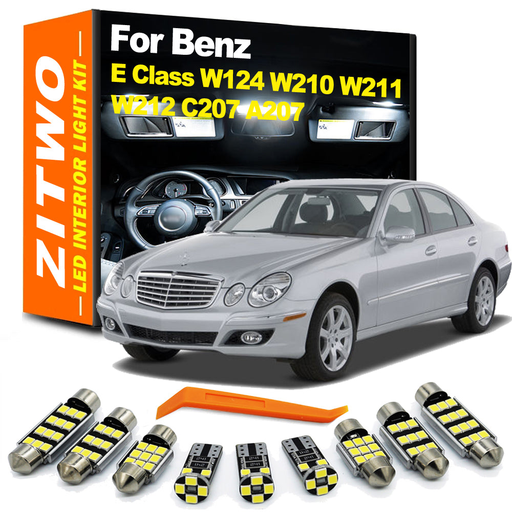 AutoGlowLED Full LED Interior Light Kit for Mercedes E-Class W124 W210 W211 W212