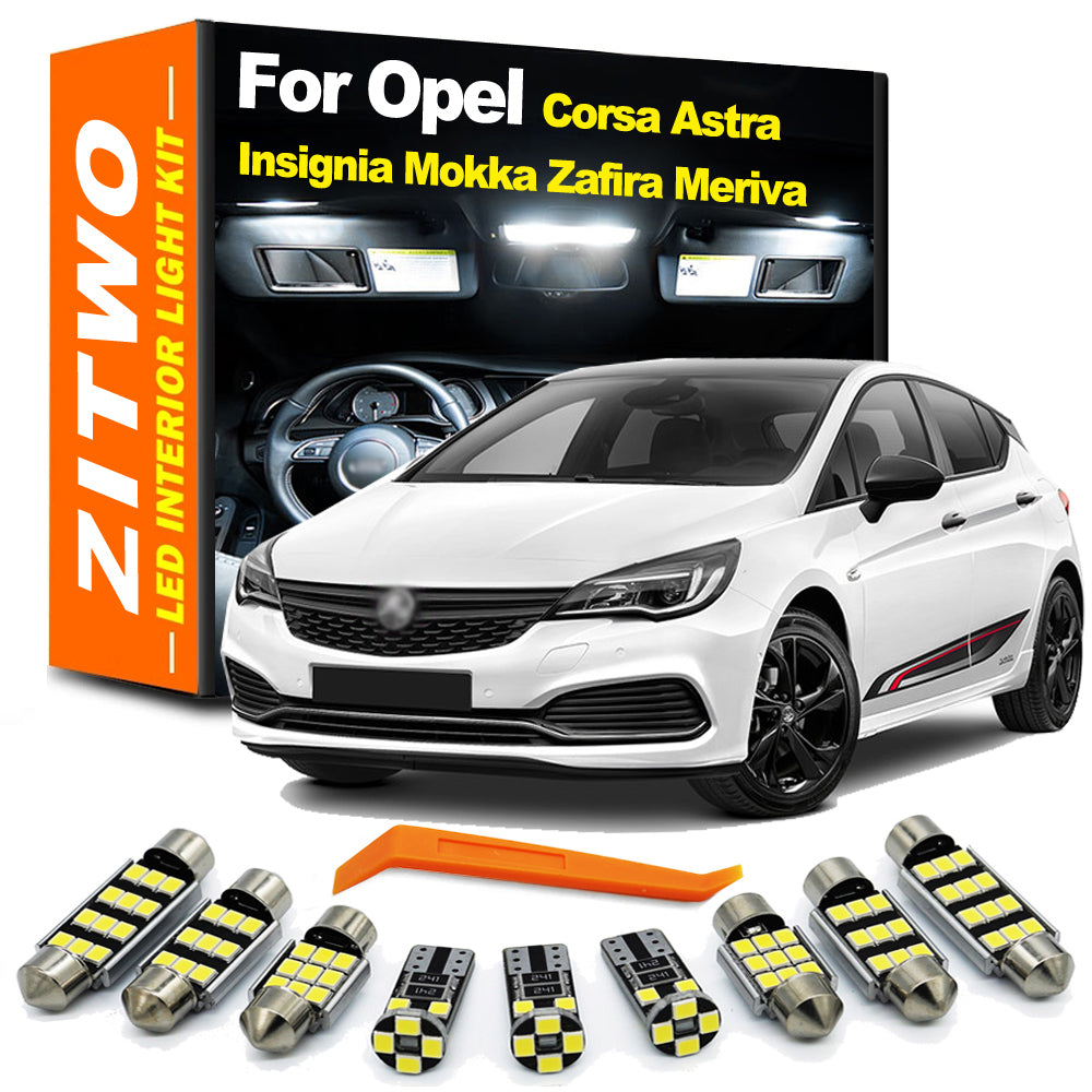 AutoGlowLED LED Interior Light Kit for Opel Vauxhall Corsa Astra Insignia Mokka
