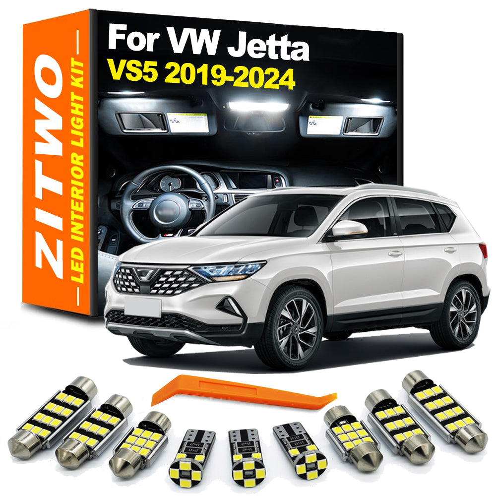 AutoGlowLED 7Pcs LED Interior Light Kit for VW Jetta VS5 2019-2024