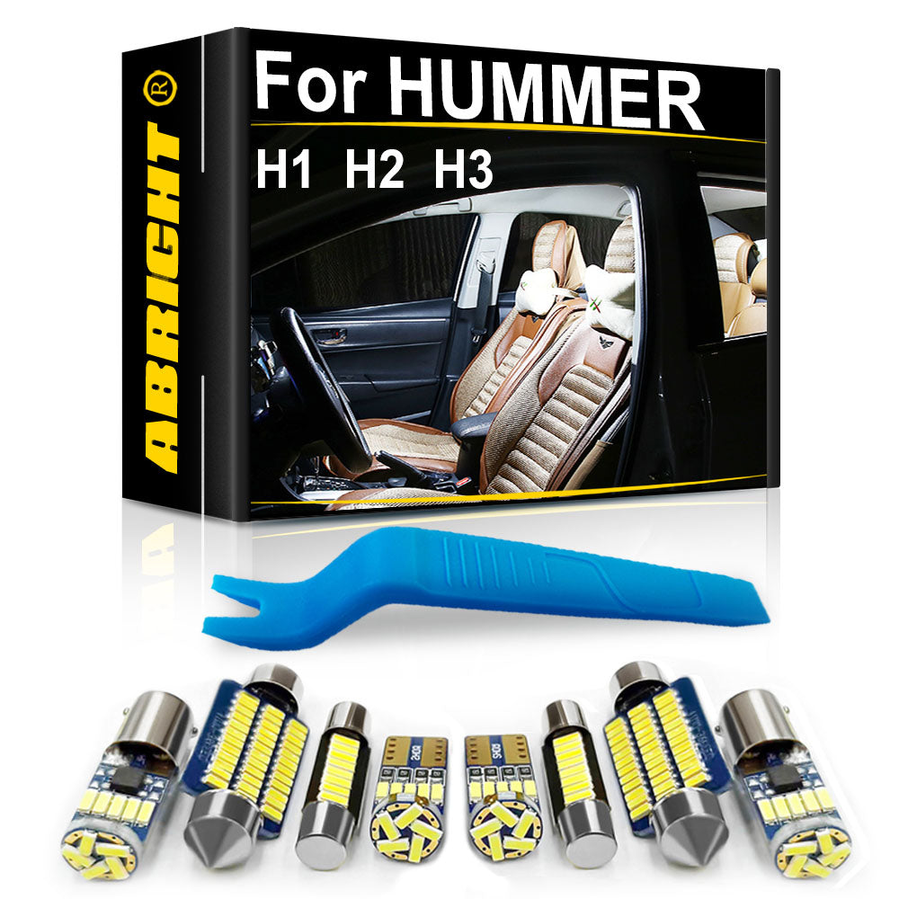 AutoGlowLED Interior LED Light Kit for HUMMER H1 H2 H3 Wagon Canbus