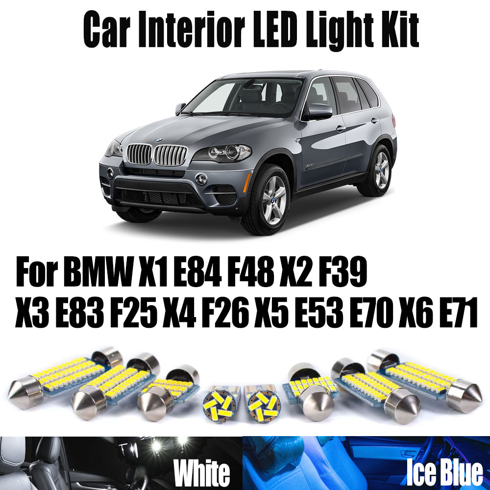 AutoGlowLED BMW X1 X2 X3 X4 X5 X6 Canbus LED Interior Light Kit