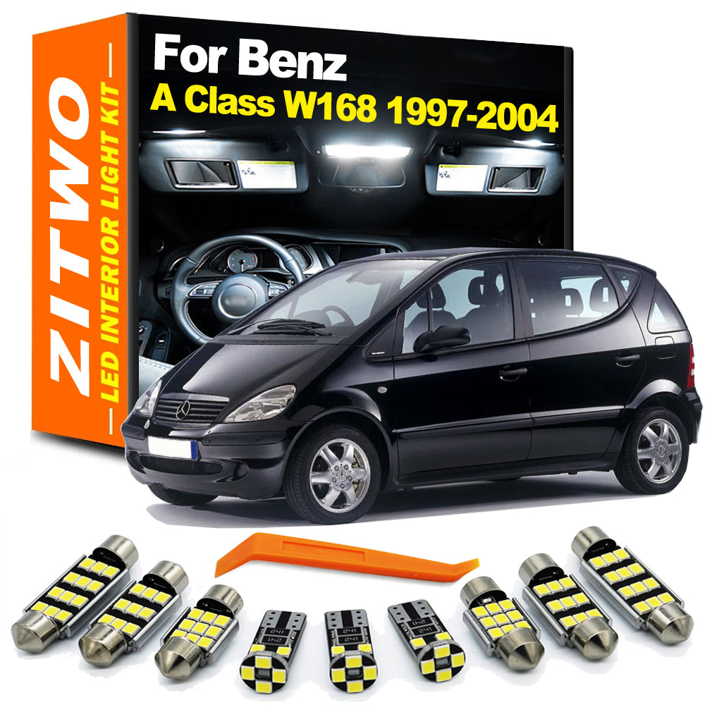 AutoGlowLED 11-Piece LED Interior Light Kit for Mercedes A-Class W168 1997-2004