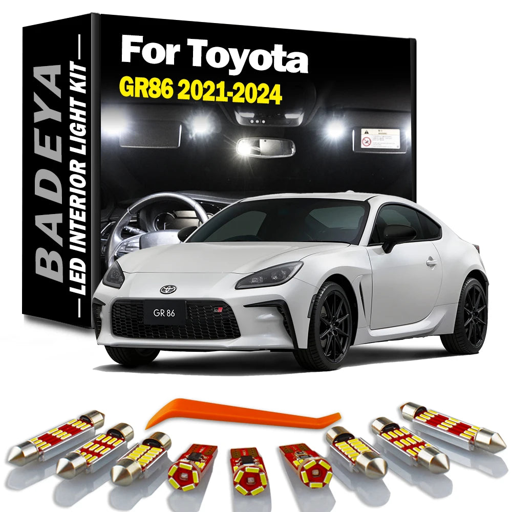AutoGlowLED 10Pc LED Interior Light Kit for Toyota GR86 2021-2024 Canbus