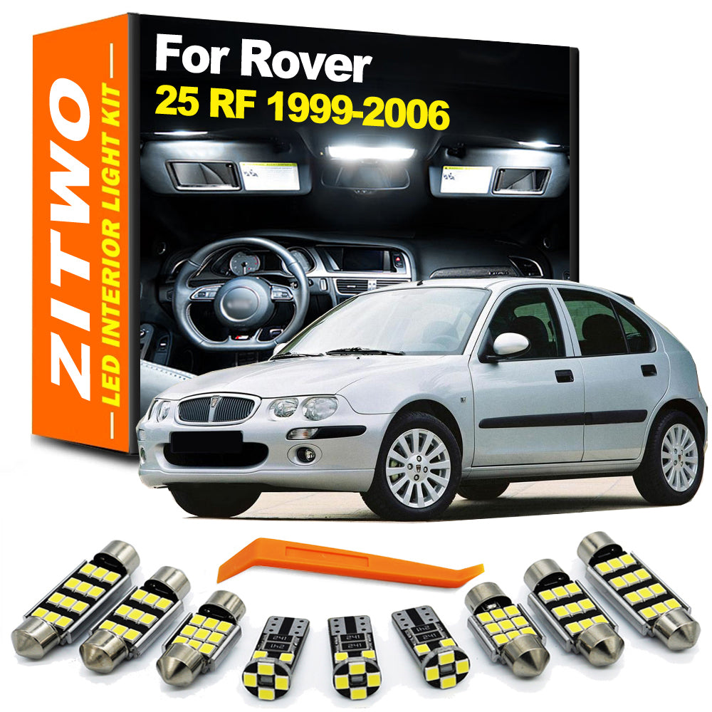 AutoGlowLED 7Pcs LED Interior Light Kit for Rover 25 1999-2006