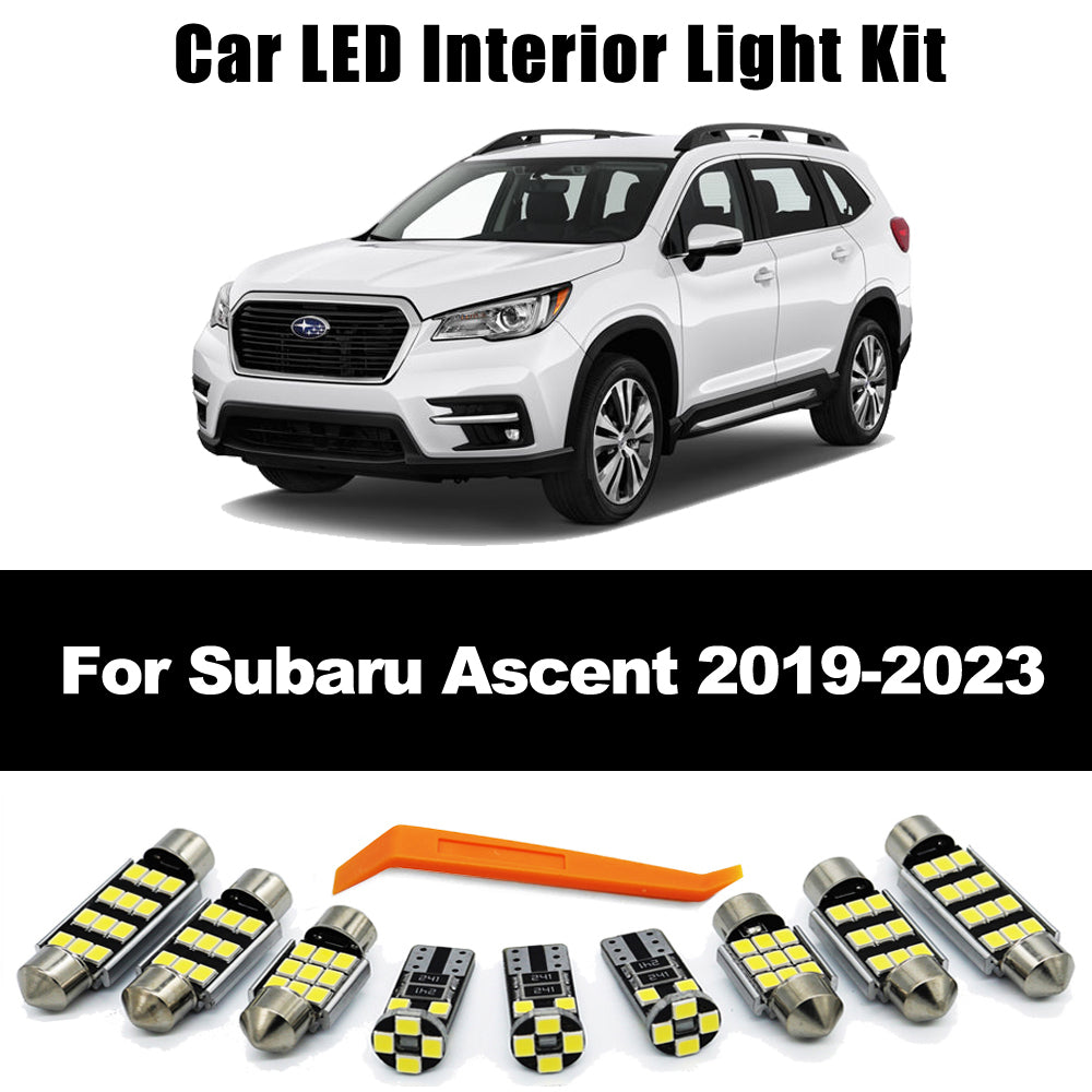 AutoGlowLED 19Pcs LED Interior Light Kit for Subaru Ascent 2019-2023