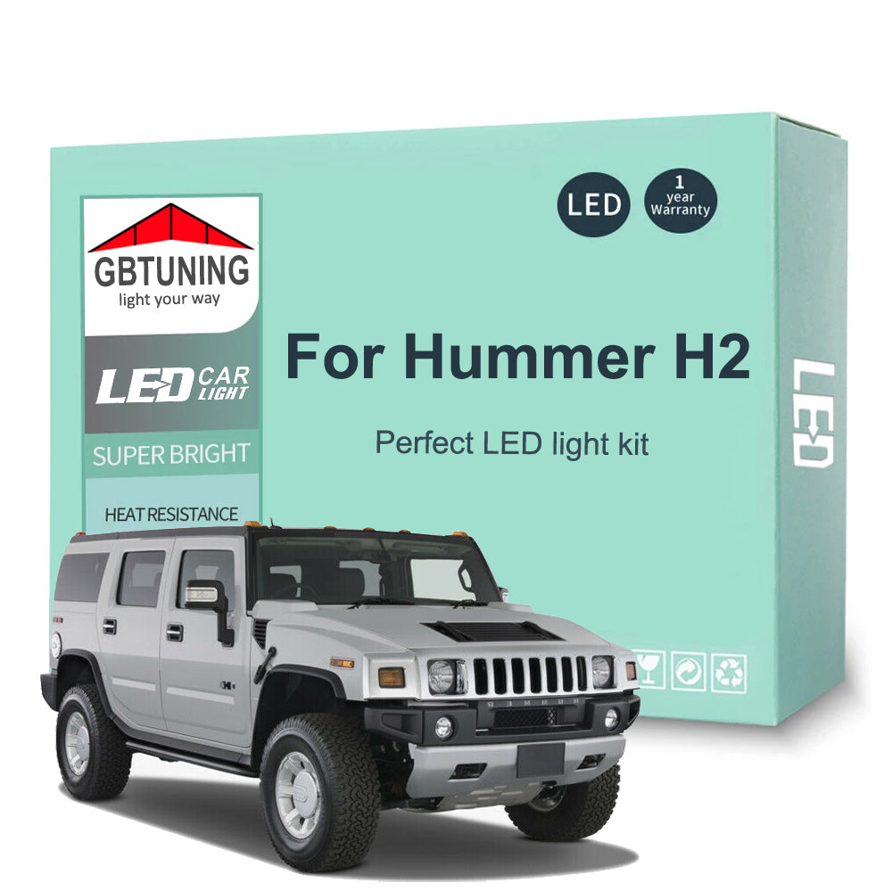 AutoGlowLED LED Interior Light Kit for Hummer H2 2003-2009 Canbus