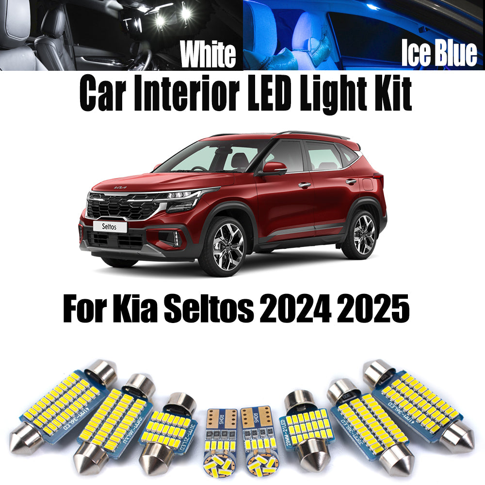 AutoGlowLED 12Pc Canbus LED Interior Light Kit for Kia Seltos 2024-2025