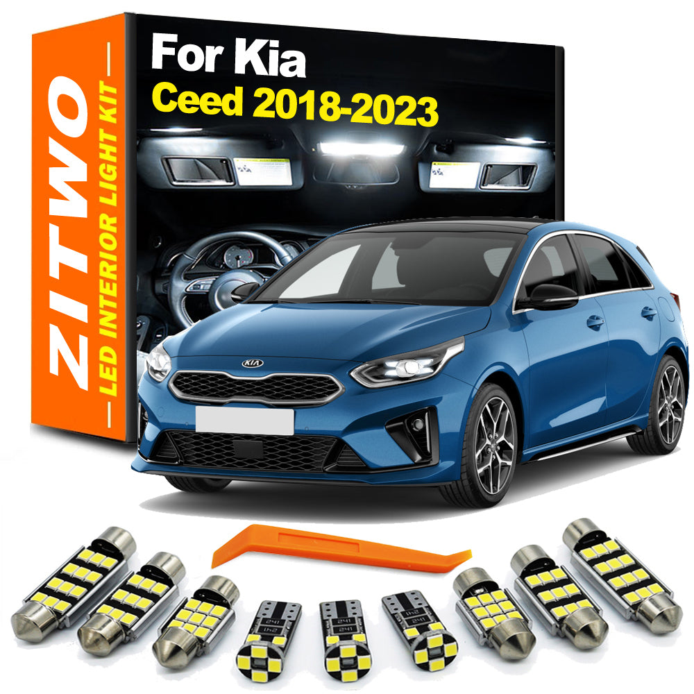 AutoGlowLED 12Pcs LED Interior Light Kit for Kia Ceed 3 MK3 CD 2018-2023
