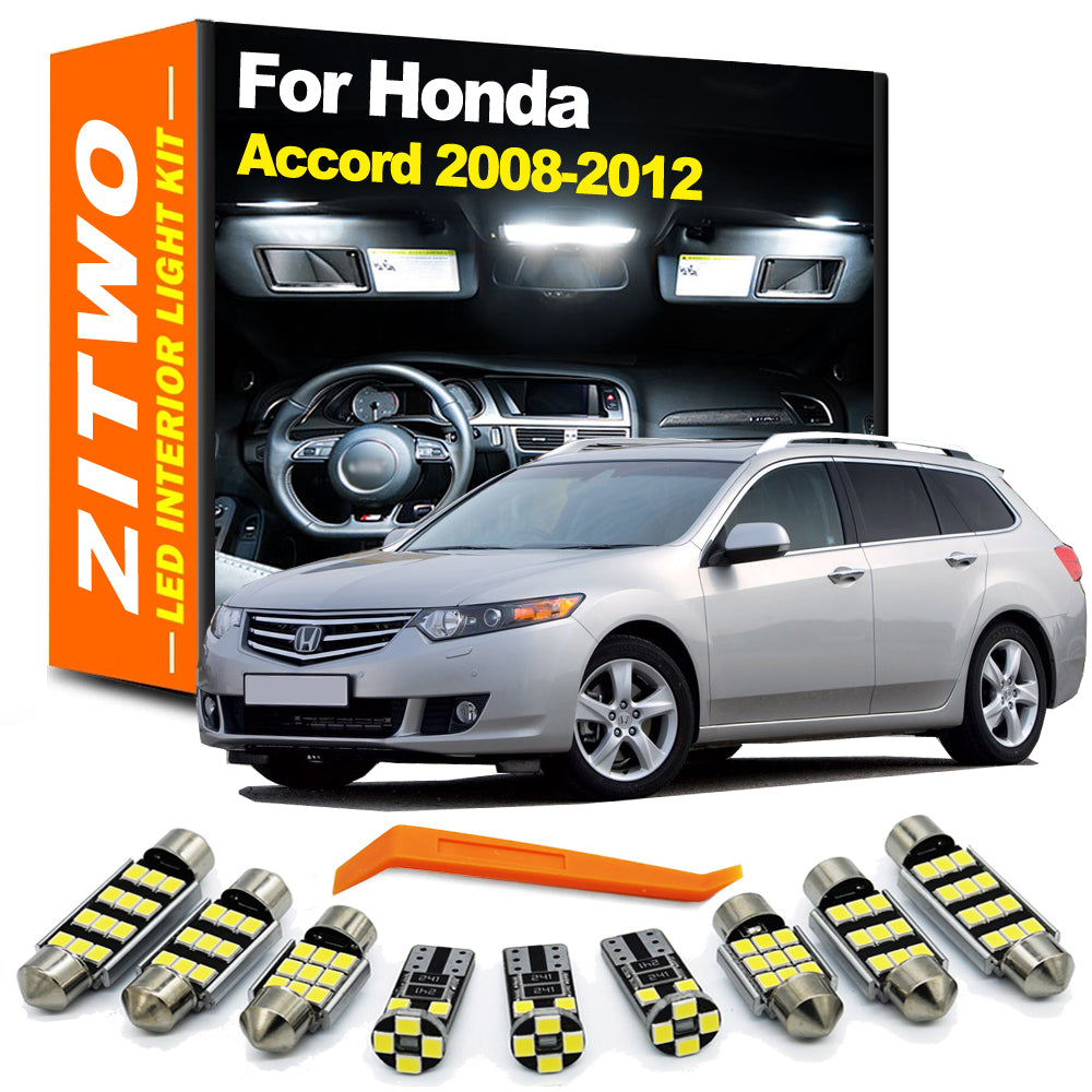 AutoGlowLED 17-Piece LED Interior Light Kit for Honda Accord Sedan/Tourer 2008-2012