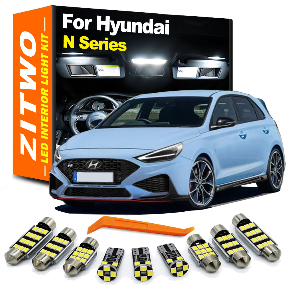 AutoGlowLED Canbus LED Interior Light Kit for Hyundai N Series Kona N, Elantra N, Veloster N