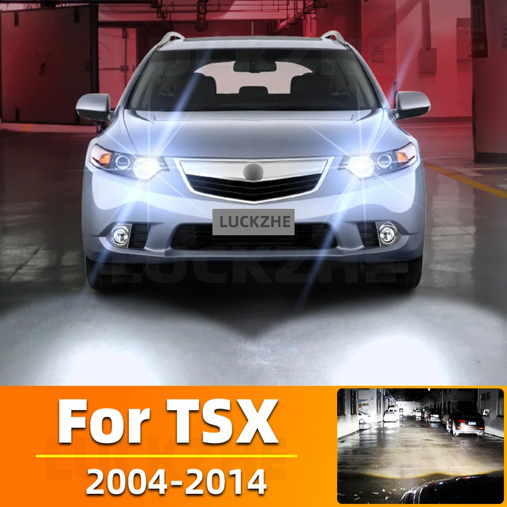 AutoGlowLED LED Headlight Bulbs for Acura TSX 2004-2014 High Low Beam