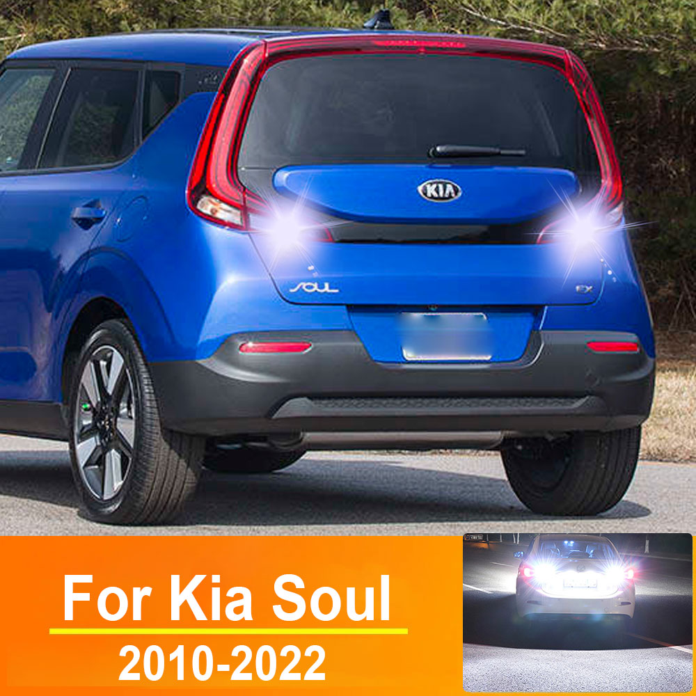 AutoGlowLED Kia Soul 2010-2022 LED Backup Reverse Light Bulbs Canbus