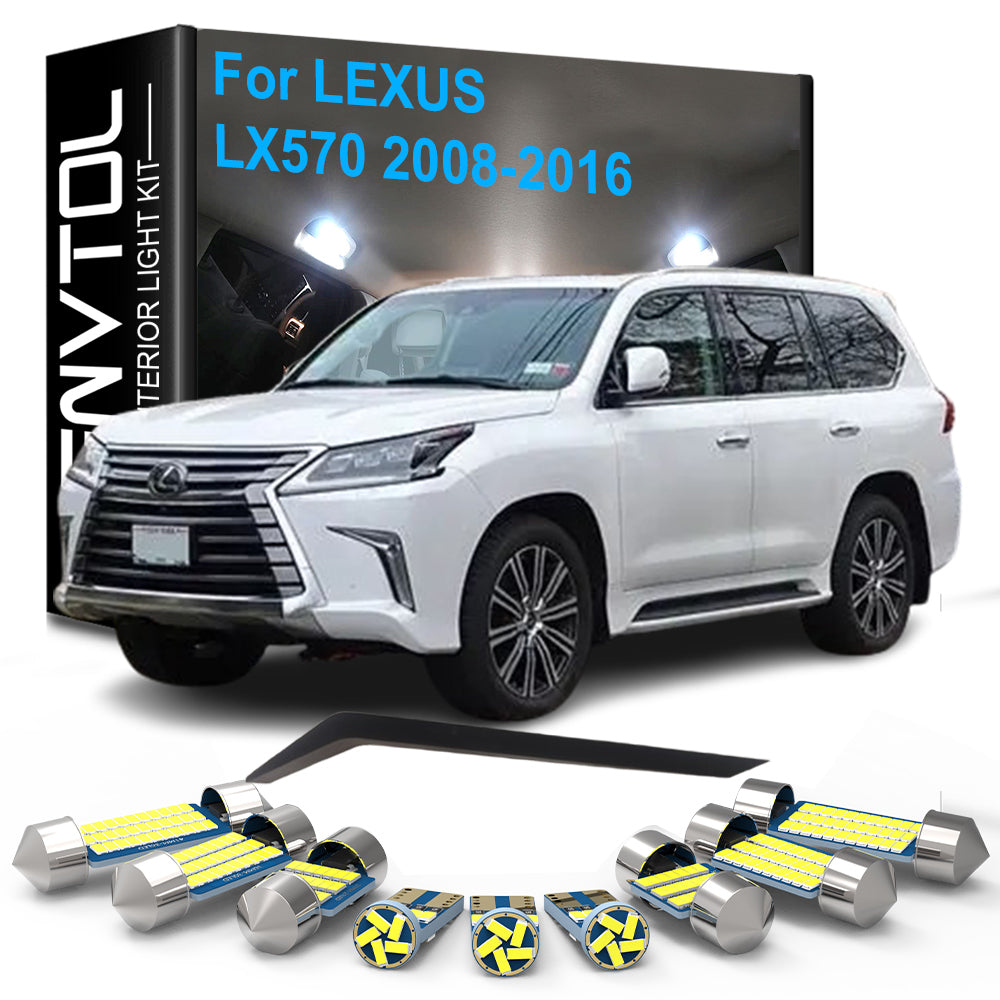 AutoGlowLED 18pcs LED Interior Light Kit for Lexus LX570 2008-2016 Canbus