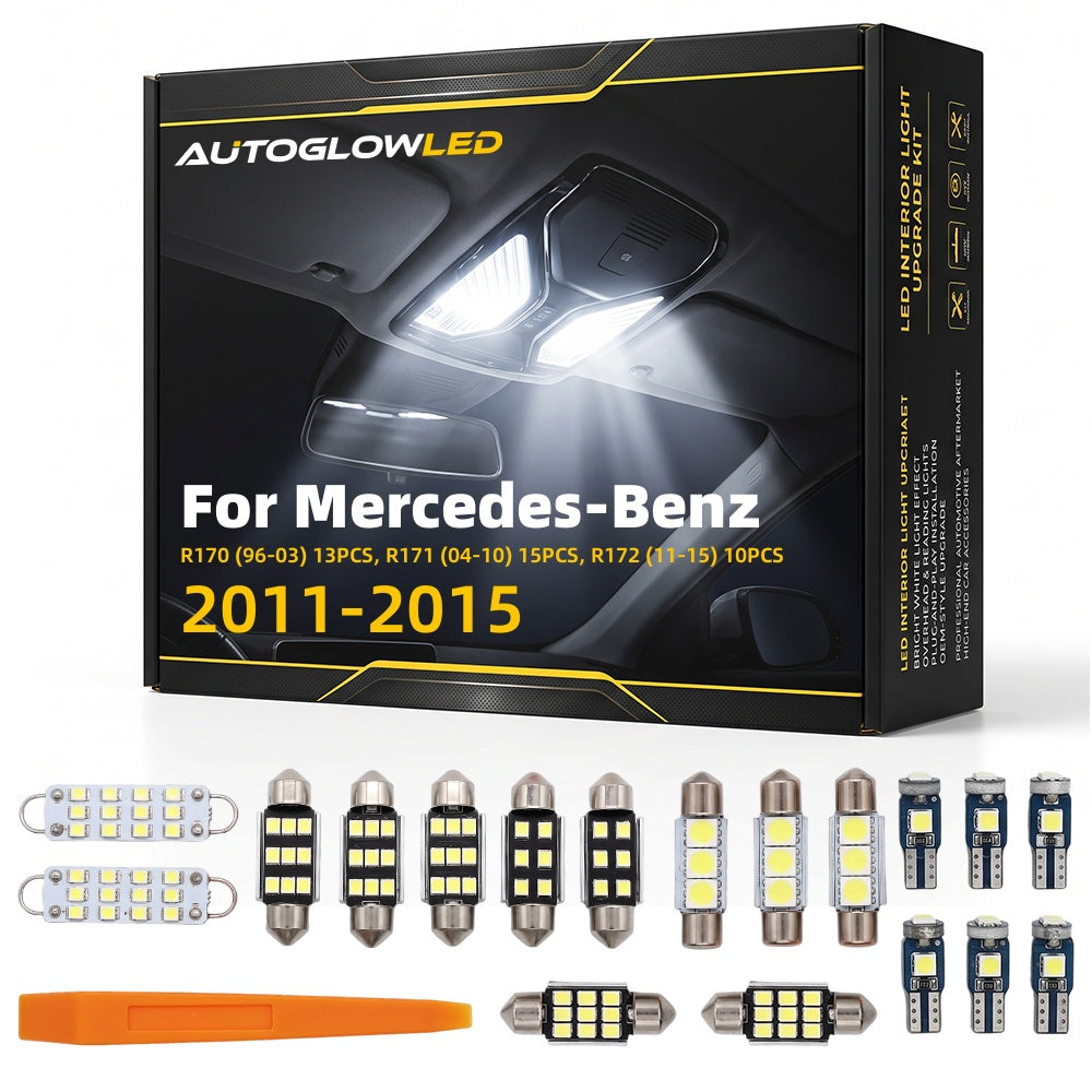 Mercedes-Benz LED Interior Light Kit for SLK-Class R170 R171 R172 1996-2015 Canbus Error Free Plug and Play | AutoGlowLED