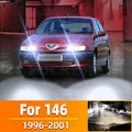 AutoGlowLED H3 LED Fog Light Bulb Canbus 6500K White 12V 55W for Alfa Romeo 146